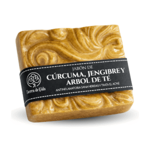 Jabón De Cúrcuma Jengibre Y Árbol De Té Extractos Naturales