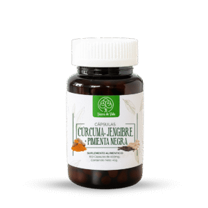 Cúrcuma-Jengibre y Pimienta negra 100 cápsulas