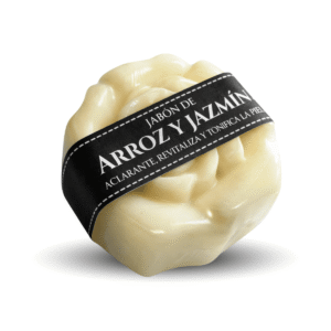Jabón Aclarante De Arroz y Jazmín Artesanal