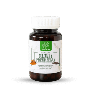 Cúrcuma y Pimienta Negra - 100 cápsulas
