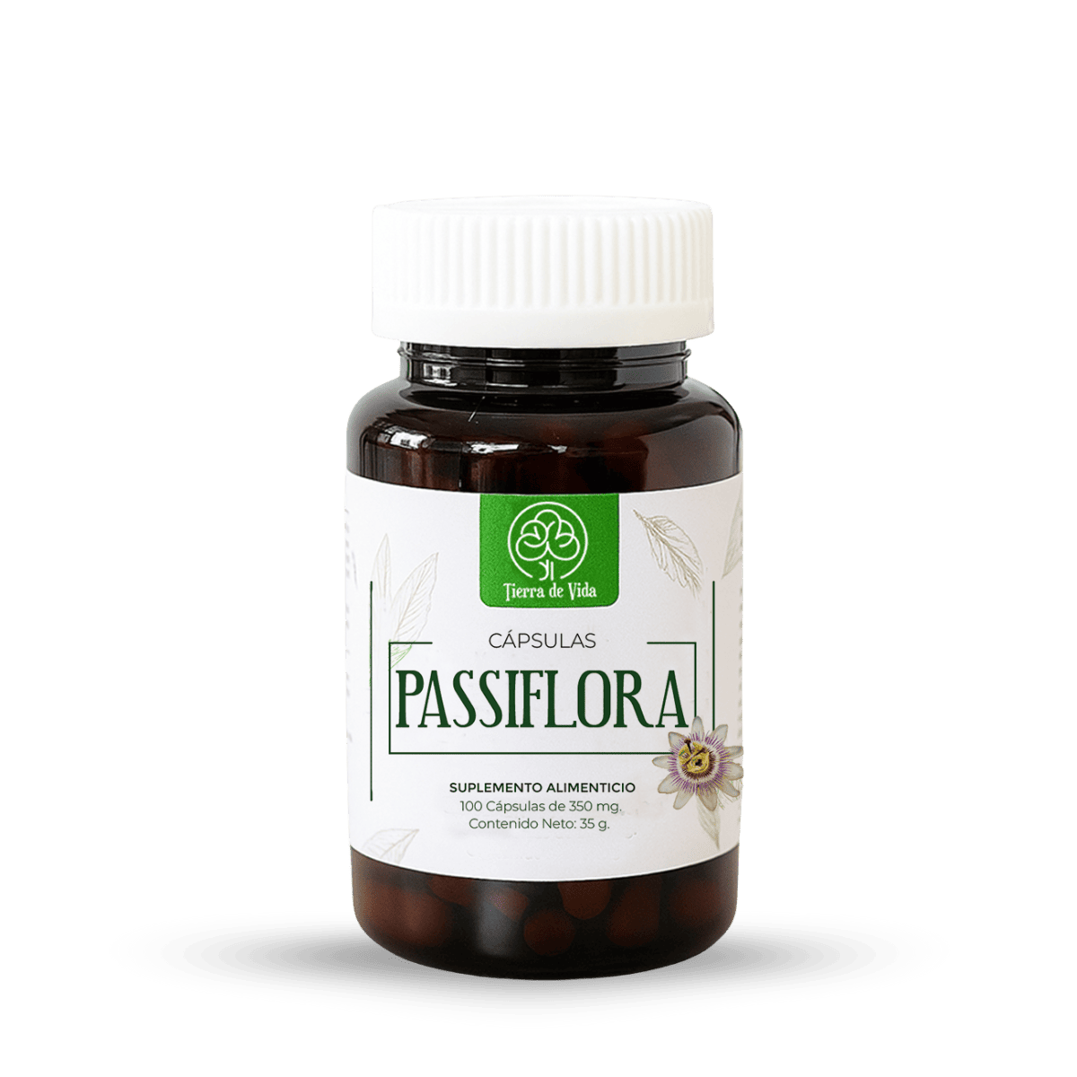 Passiflora - 100 Cápsulas Calmantes y Relajantes