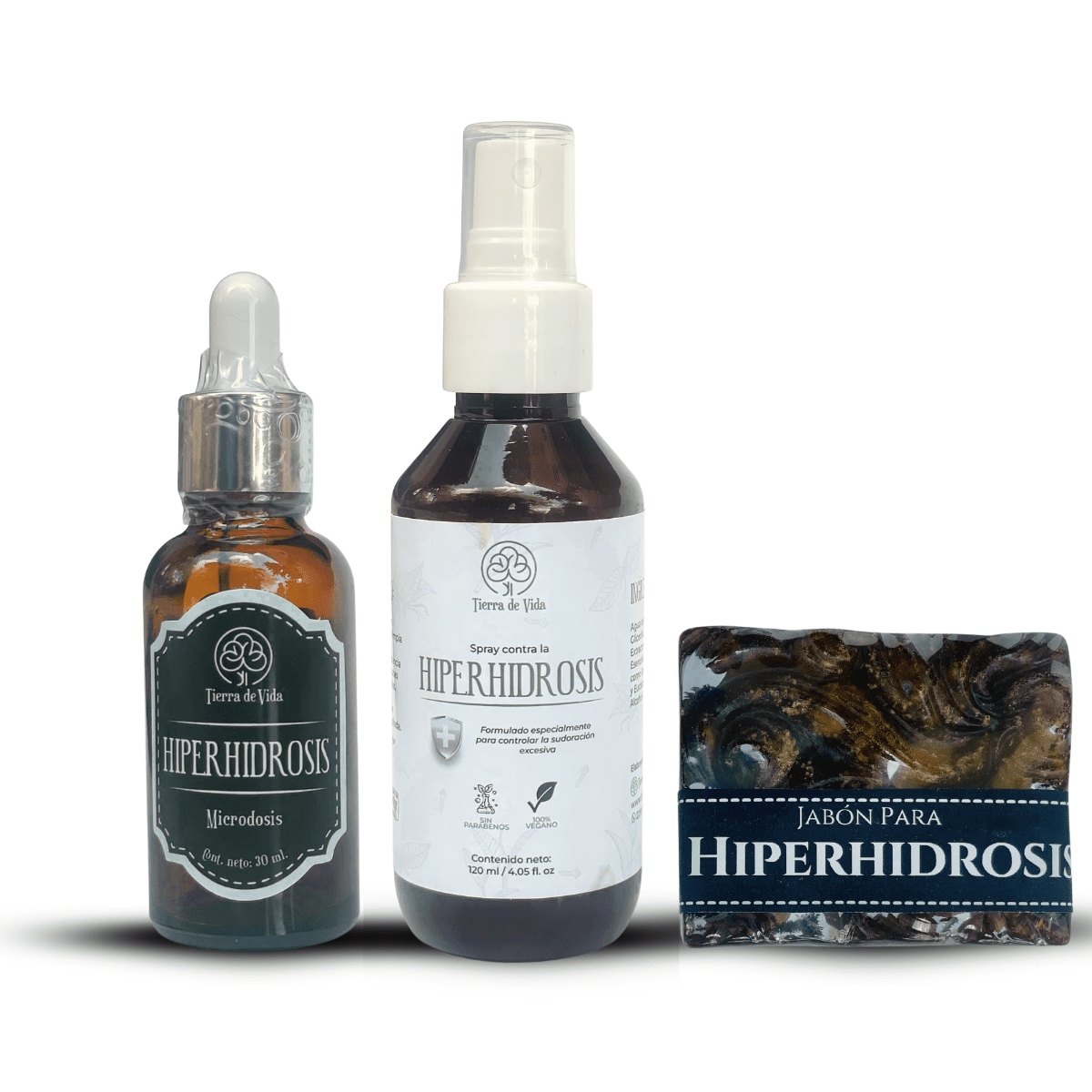 Kit contra la Hiperhidrosis - Spay, Jabón y Microdosis