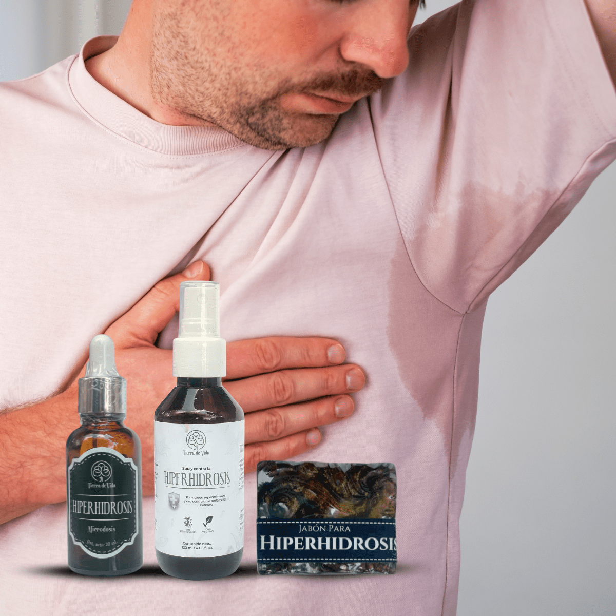 Kit contra la Hiperhidrosis - Spay, Jabón y Microdosis - Imagen 2