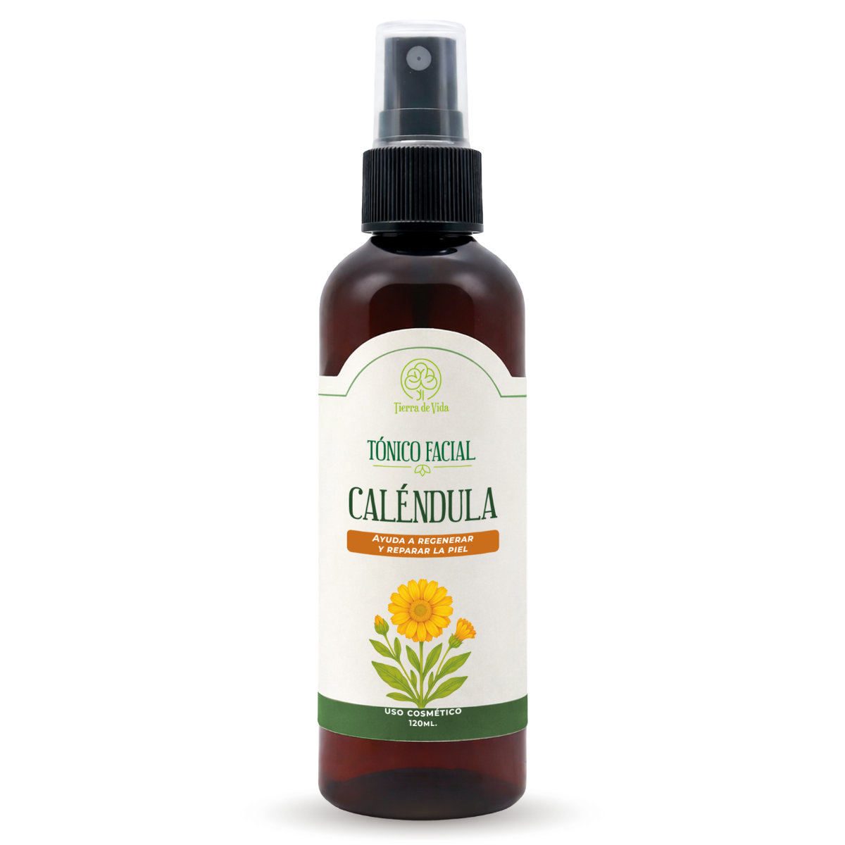 Tónico Facial Caléndula - Regenerador Calmante Piel 120ml