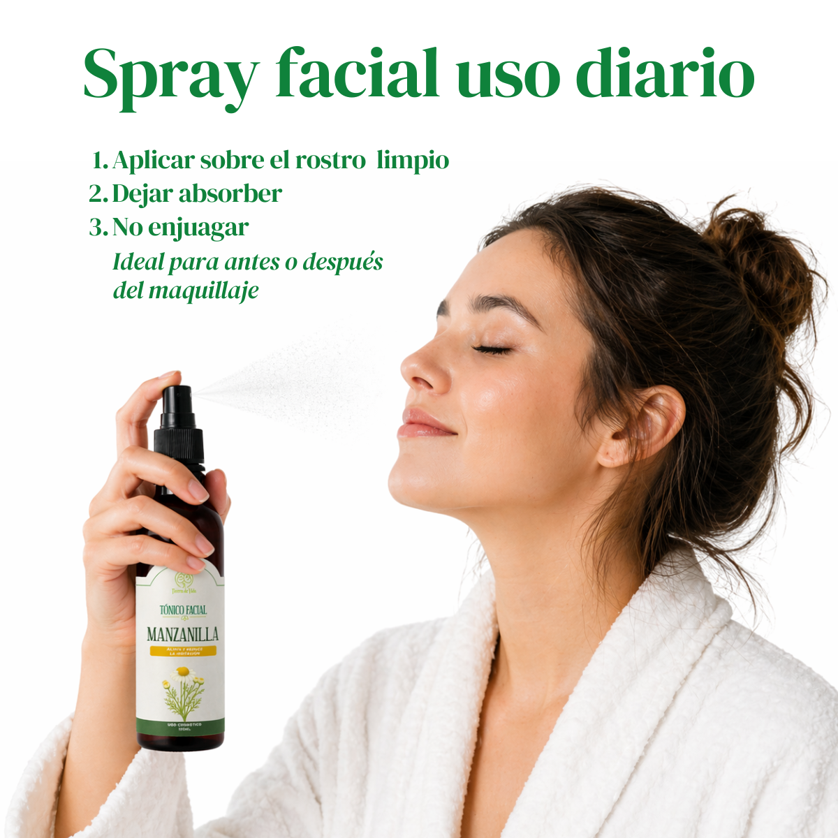 Tónico Facial Manzanilla - Calmante Piel Sensible 120ml - Imagen 4