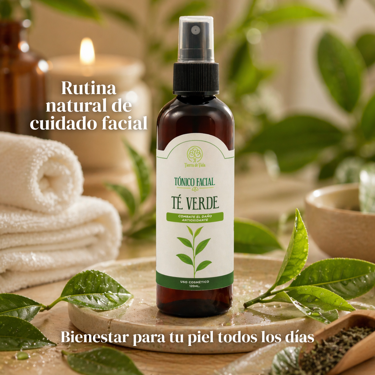 Tónico Facial Té Verde Antioxidante Y Revitalizante 120 ml - Imagen 4