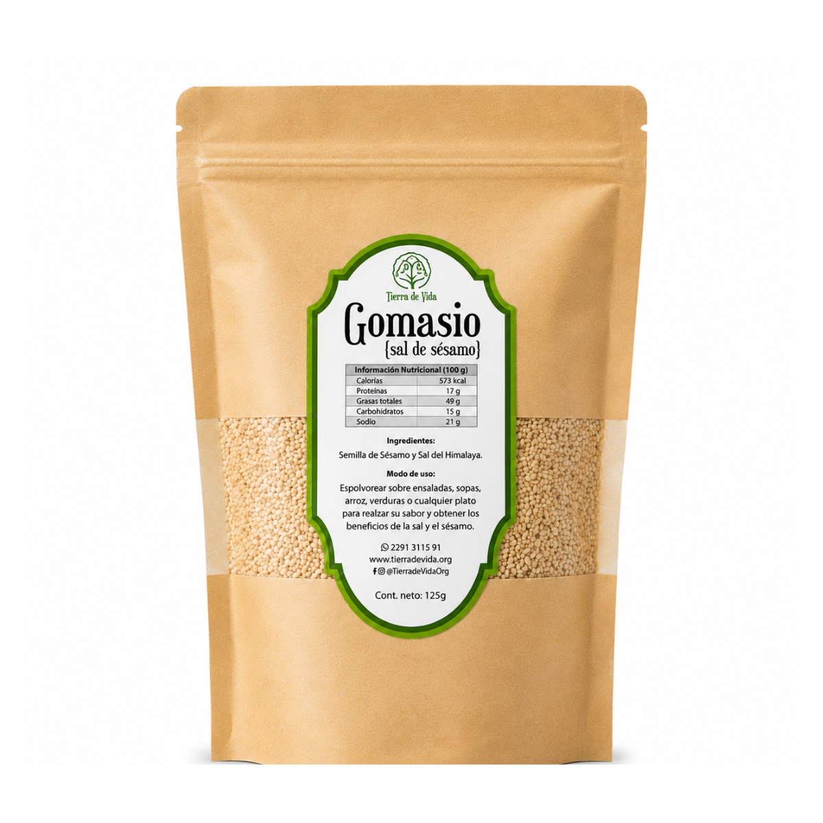 Gomasio- Sal De Sésamo 125 G