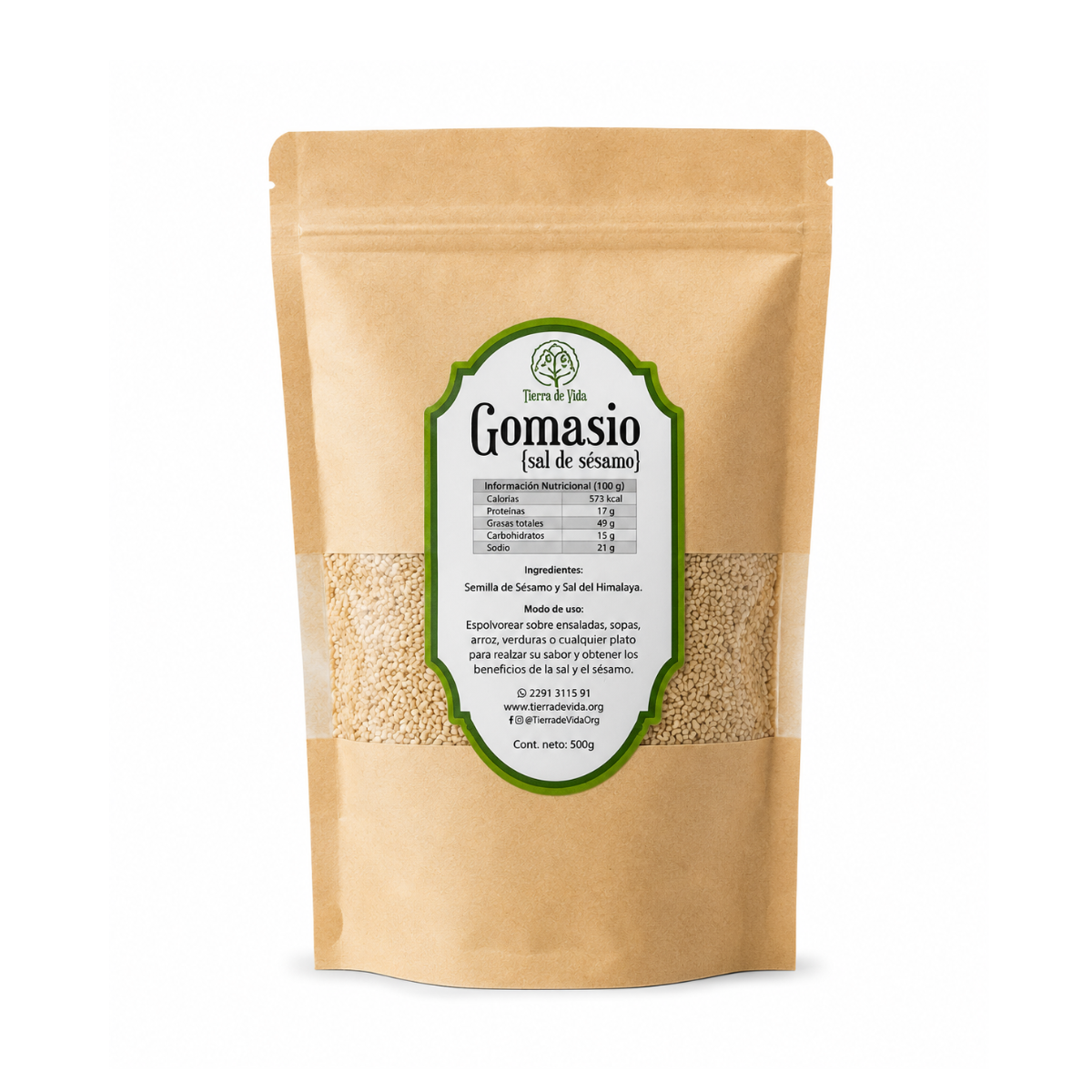 Gomasio- Sal De Sésamo 500 G