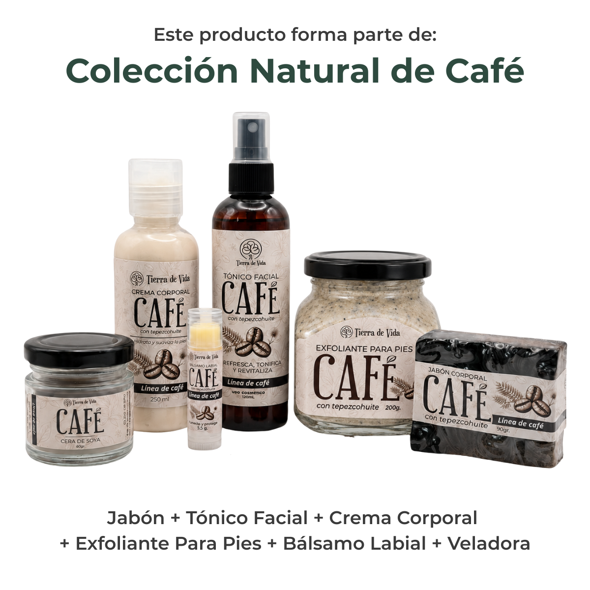Crema Corporal Café Con Tepezcohuite Hidrata Suaviza 120ml - Imagen 2